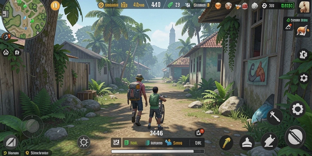 Screenshot menunjukkan momen seru dalam gameplay Simulation.