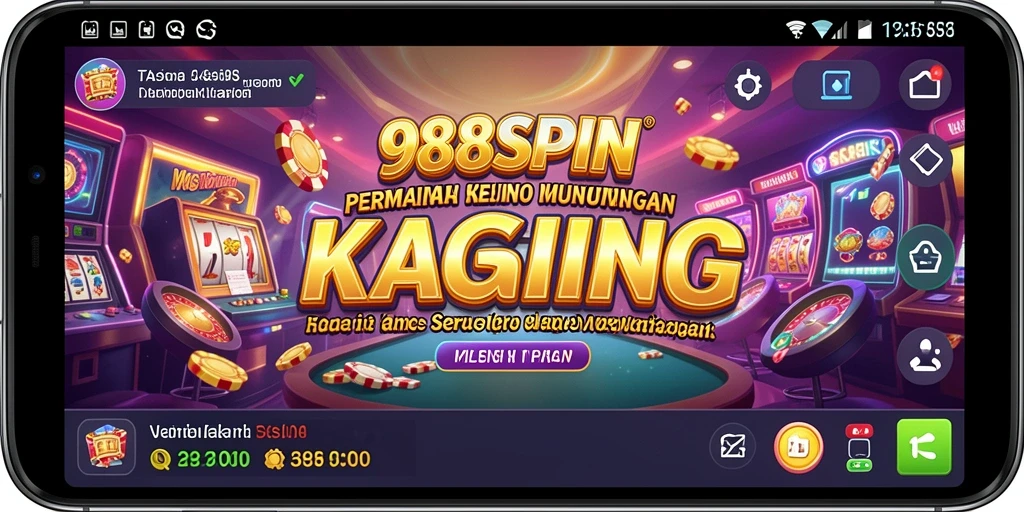 Tangkapan layar permainan 988SPIN dengan grafis kasino yang menarik.