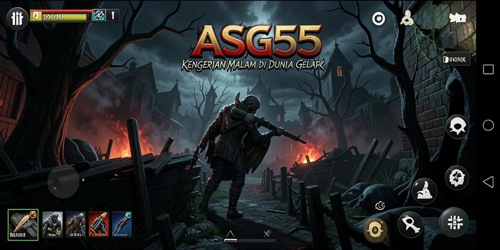 Gameplay menakutkan dalam suasana gelap dan mencekam.