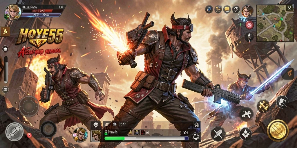Tampilan menarik dari gameplay <strong>HOYE55</strong> dengan aksi mendebarkan.
