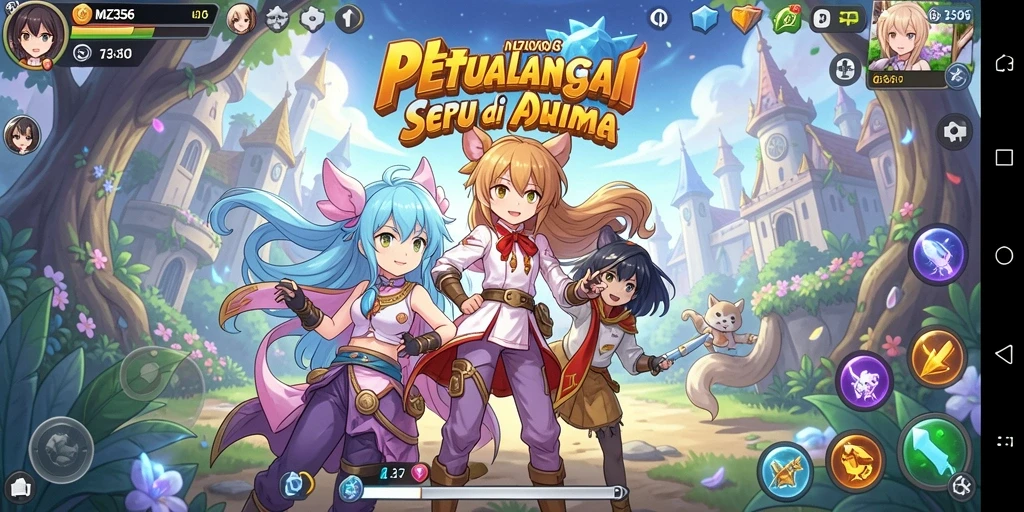 Tampilan gameplay MZ356 yang seru dan penuh aksi di dunia Anime.