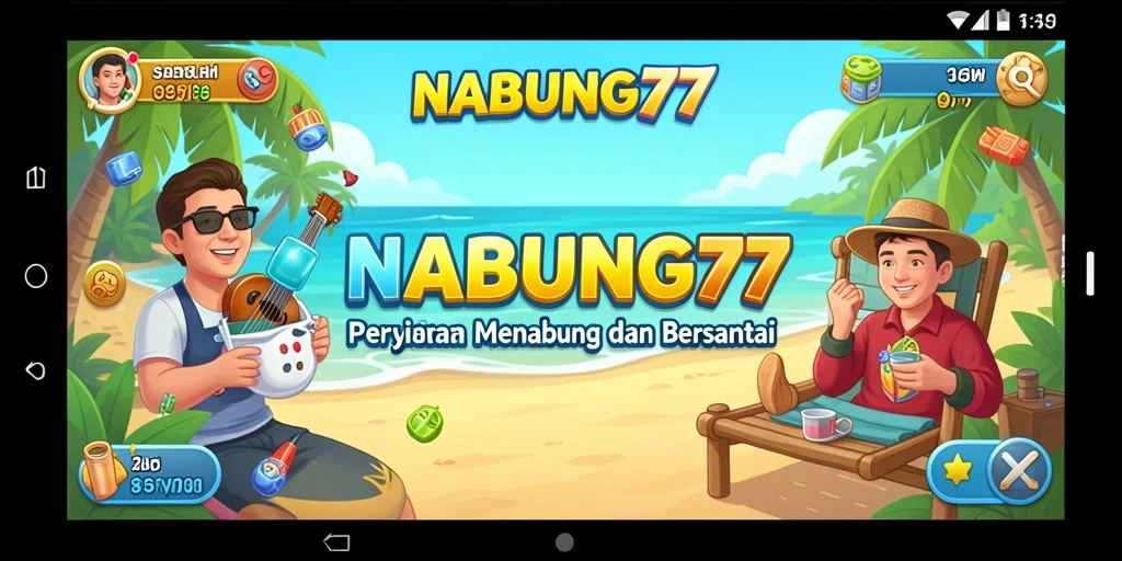 Tampilan gameplay NABUNG77 yang seru dan mendidik.