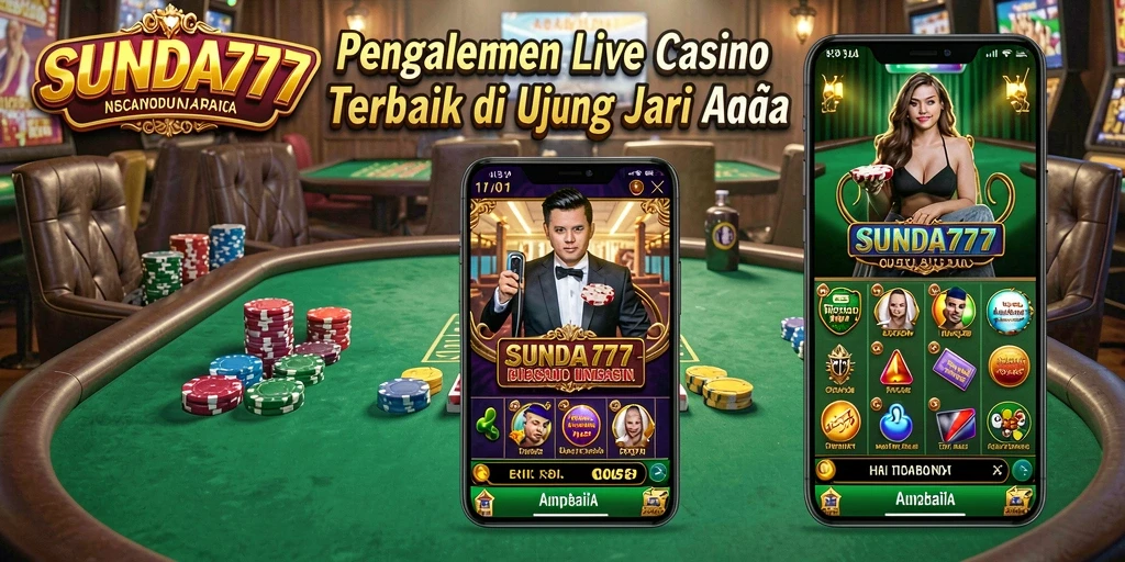 Tampilan menarik dari gameplay Live Casino di SUNDA777.